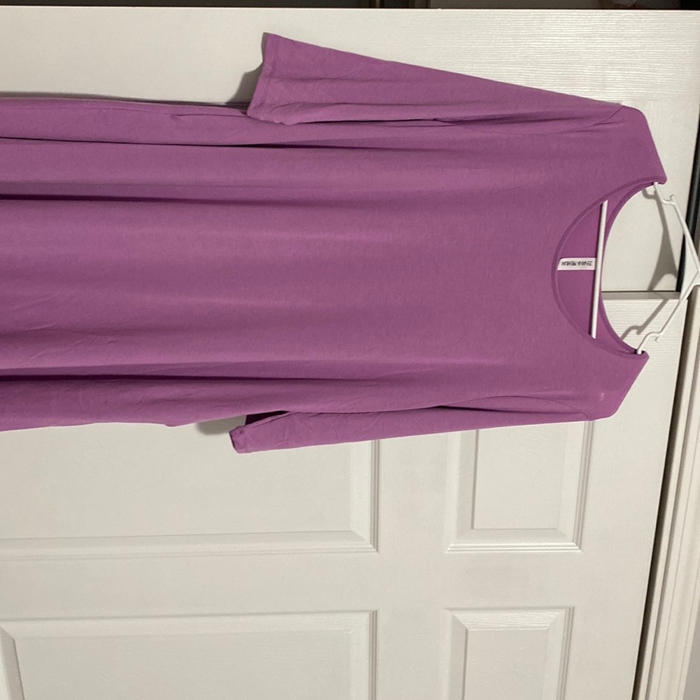 Light Purple, 3/4 sleeve dress. Loose for. Never worn only tried on. Pockets!